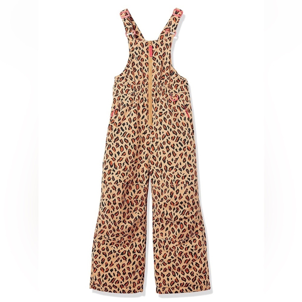 Amazon Essentials girls Water-Resistant Snow Bib - animal print size 3T - Picture 2 of 7